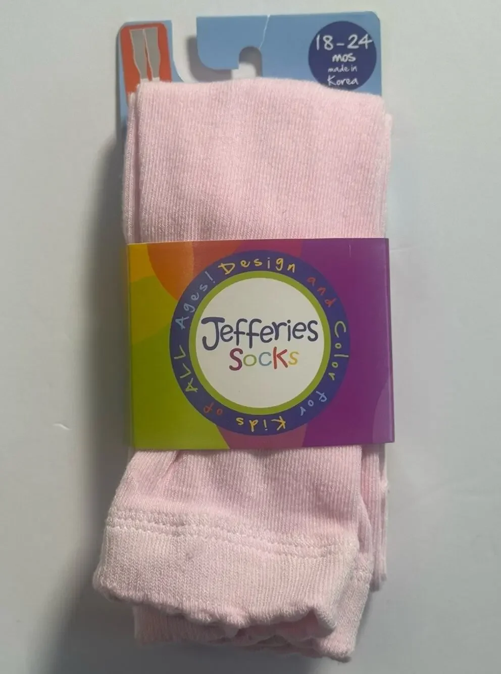Jefferies Girls Tights Light Pink Size 18-24 Months Footless NWT
